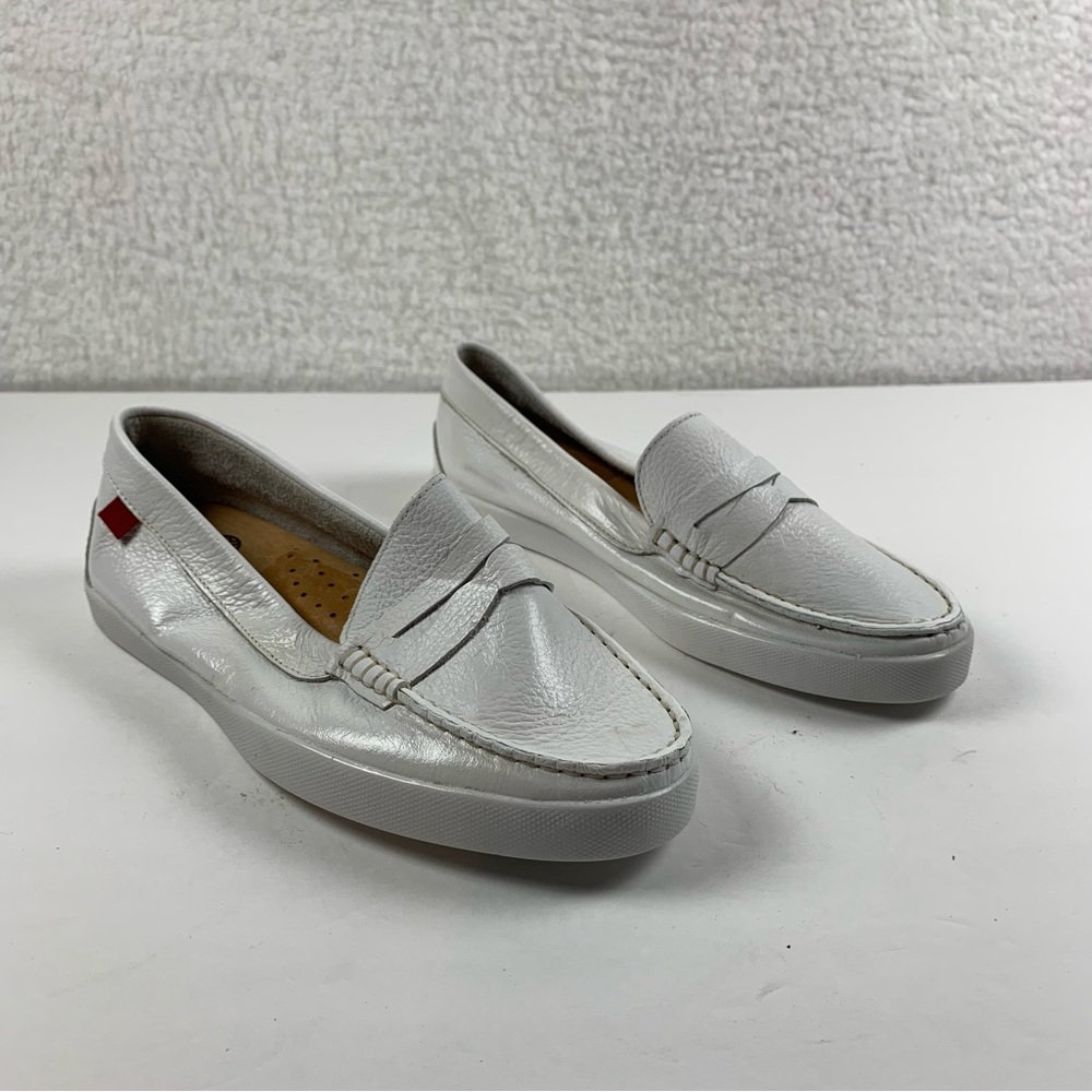 Marc Joseph York Womens size 5.5 Shoes White Comfort Slip on Loafer NWOB 7333